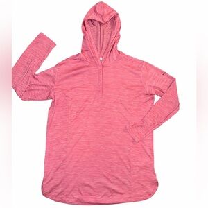 Columbia Pink Snap Button-Up Hoodie